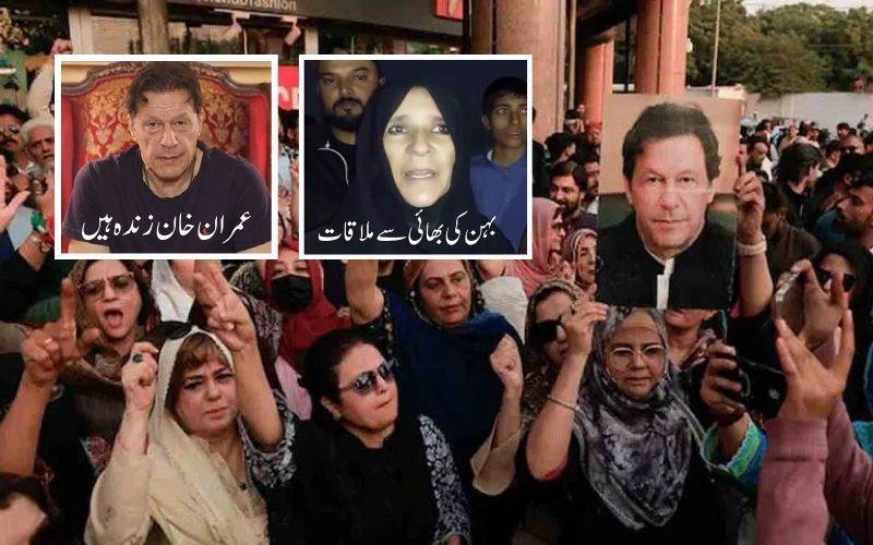 عمران خان کی طبیعت ٹھیک ہے لیکن ذہنی اذیت کا سامنا۔ ملاقات کےبعد بہن کا بیان